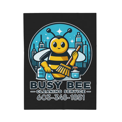 Busy Bee Cleaning Service | Business | Plush Blanket