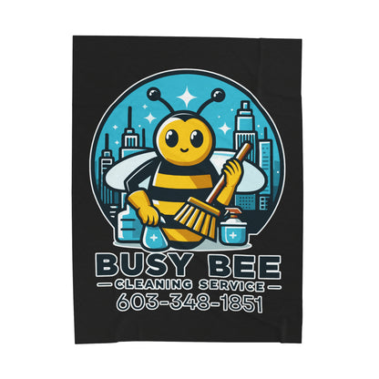 Busy Bee Cleaning Service | Business | Plush Blanket