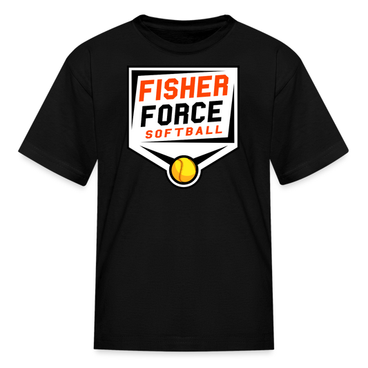 Fisher Force | Softball | Youth T-Shirt - black