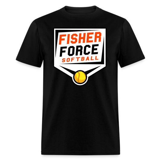 Fisher Force | Softball | Adult T-Shirt - black