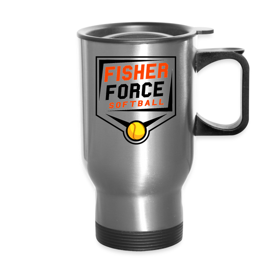 Fisher Force | Softball | Travel Mug - silver