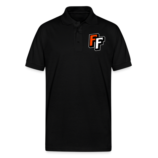 Fisher Force | Initials | Adult Jersey Polo - black