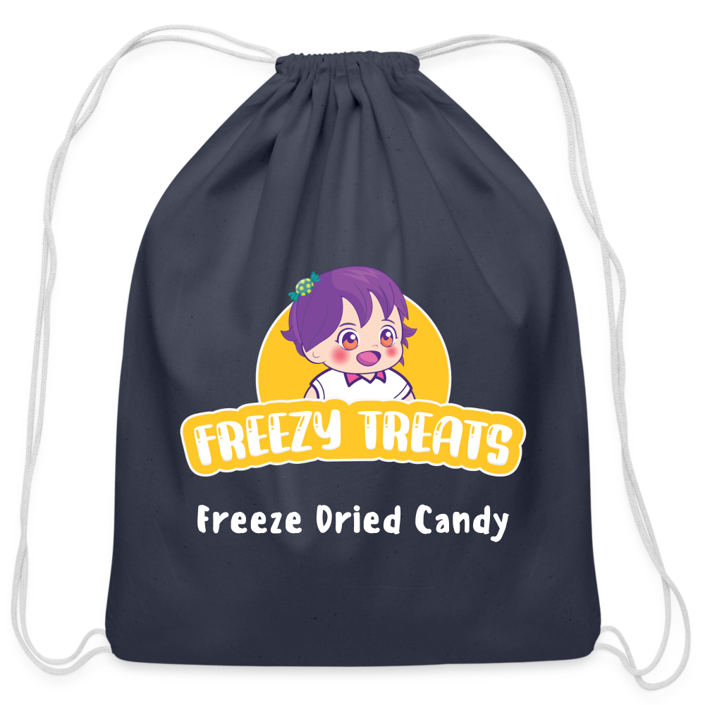 Freezy Treats | Business | Cotton Drawstring Bag - navy