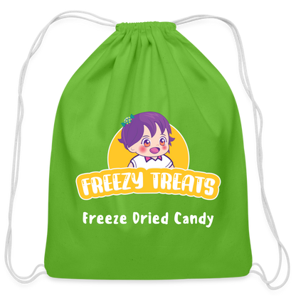 Freezy Treats | Business | Cotton Drawstring Bag - clover