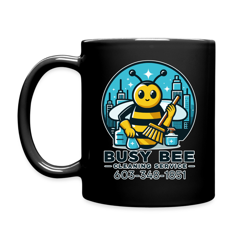 Busy Bee Cleaning Service | Business | Full Color Mug - black