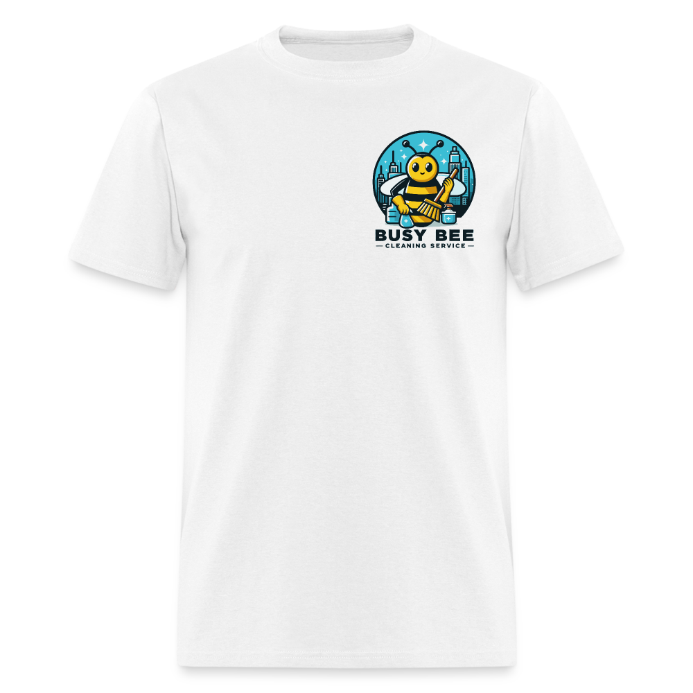 Busy Bee Cleaning Service | Business | Adult T-Shirt - white