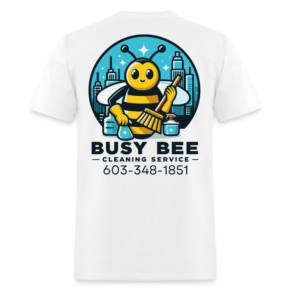 Busy Bee Cleaning Service | Business | Adult T-Shirt - white