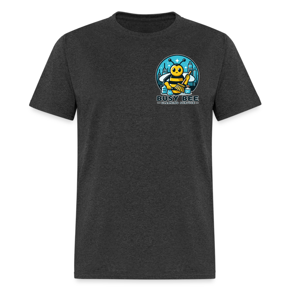 Busy Bee Cleaning Service | Business | Adult T-Shirt - heather black