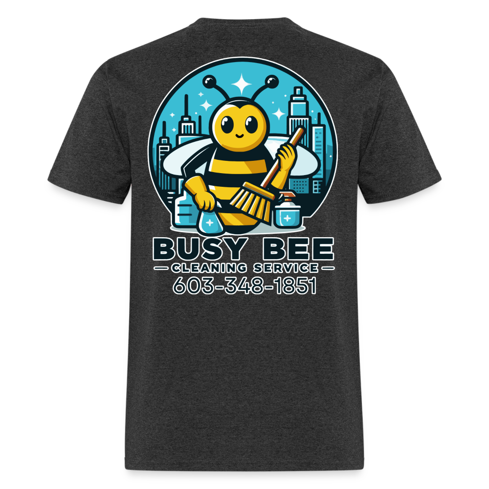 Busy Bee Cleaning Service | Business | Adult T-Shirt - heather black