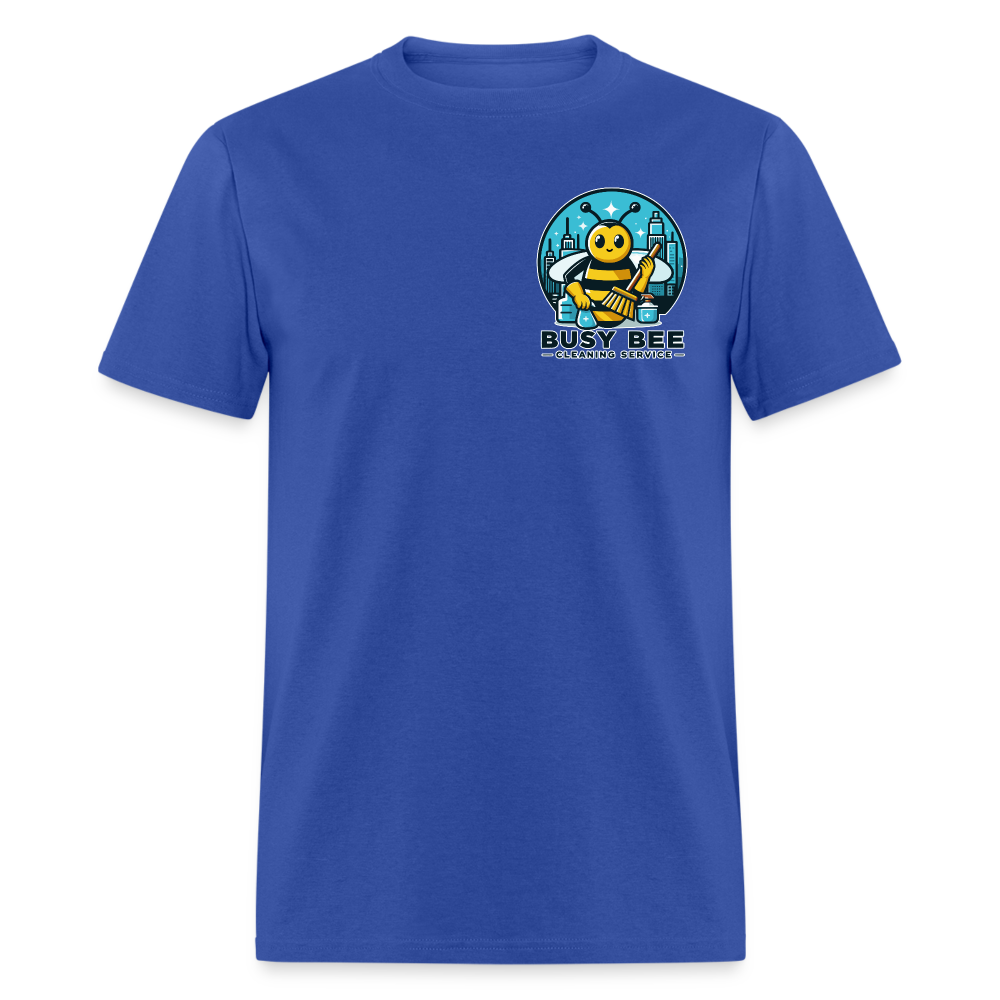 Busy Bee Cleaning Service | Business | Adult T-Shirt - royal blue