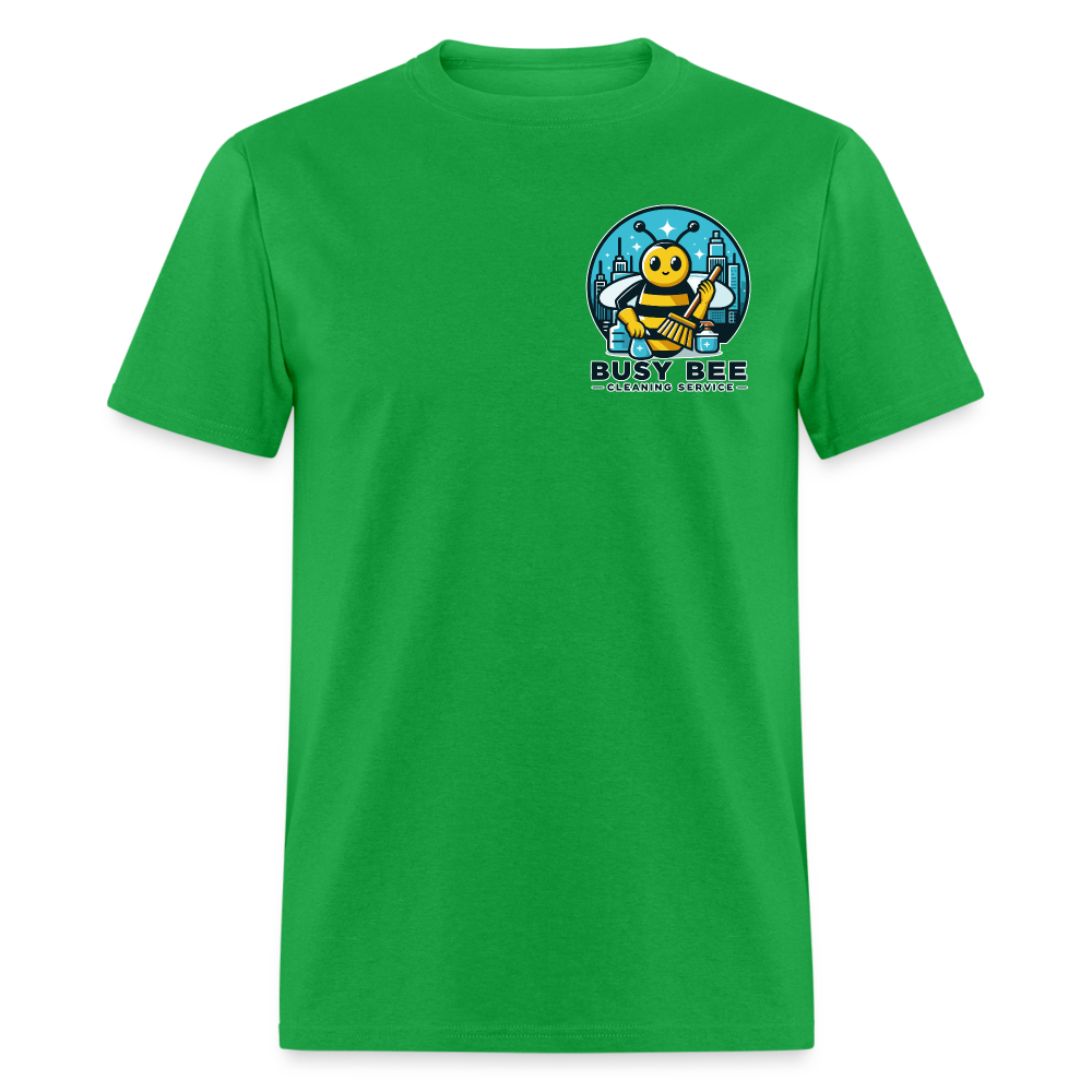 Busy Bee Cleaning Service | Business | Adult T-Shirt - bright green