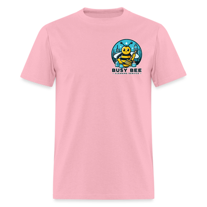 Busy Bee Cleaning Service | Business | Adult T-Shirt - pink