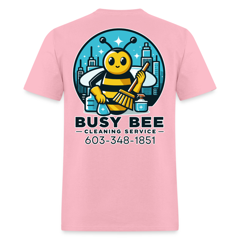 Busy Bee Cleaning Service | Business | Adult T-Shirt - pink