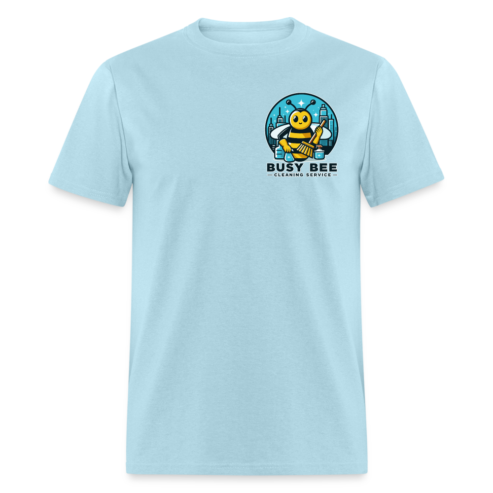 Busy Bee Cleaning Service | Business | Adult T-Shirt - powder blue