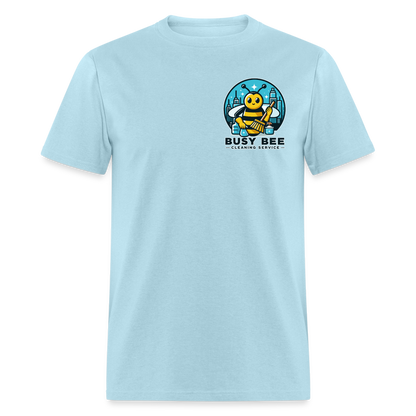 Busy Bee Cleaning Service | Business | Adult T-Shirt - powder blue