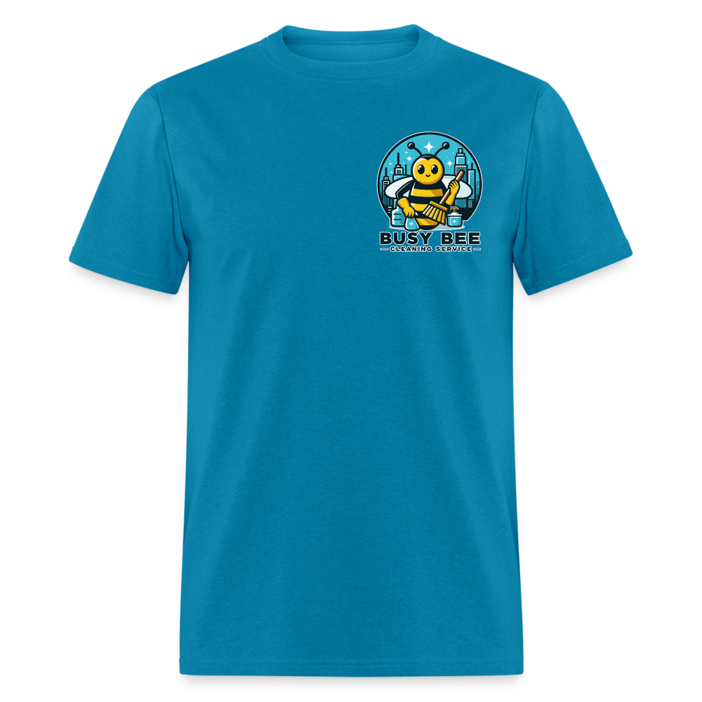 Busy Bee Cleaning Service | Business | Adult T-Shirt - turquoise