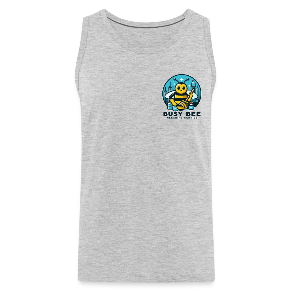 Busy Bee Cleaning Service | Business | Men’s Premium Tank - heather gray