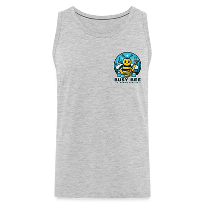 Busy Bee Cleaning Service | Business | Men’s Premium Tank - heather gray