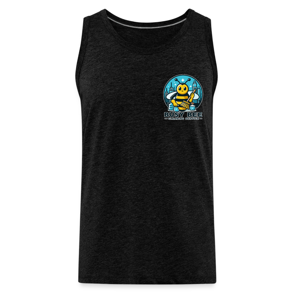 Busy Bee Cleaning Service | Business | Men’s Premium Tank - charcoal grey