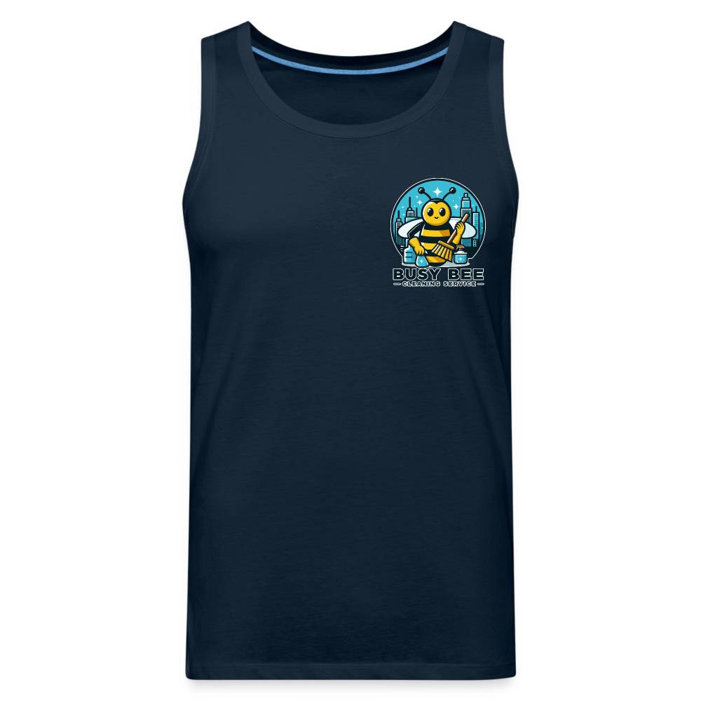 Busy Bee Cleaning Service | Business | Men’s Premium Tank - deep navy