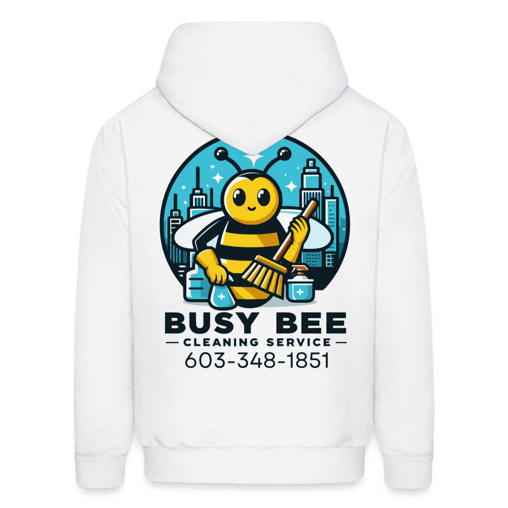 Busy Bee Cleaning Service | Business | Adult Hoodie - white