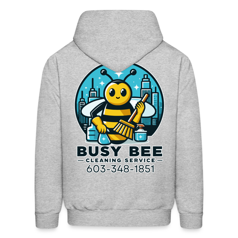 Busy Bee Cleaning Service | Business | Adult Hoodie - heather gray