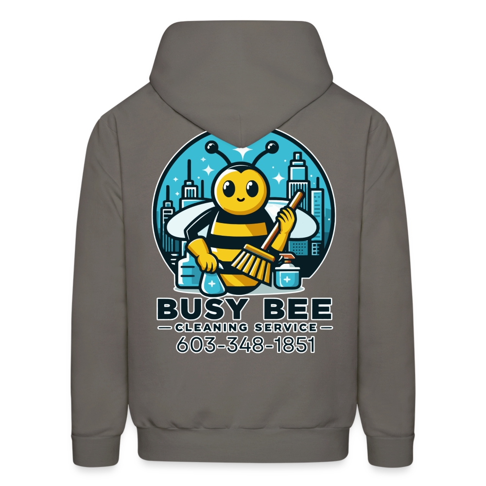 Busy Bee Cleaning Service | Business | Adult Hoodie - asphalt gray