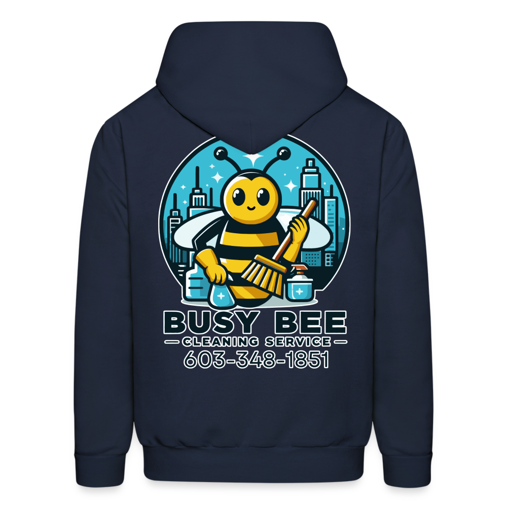 Busy Bee Cleaning Service | Business | Adult Hoodie - navy