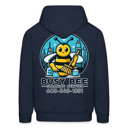 Busy Bee Cleaning Service | Business | Adult Hoodie - navy