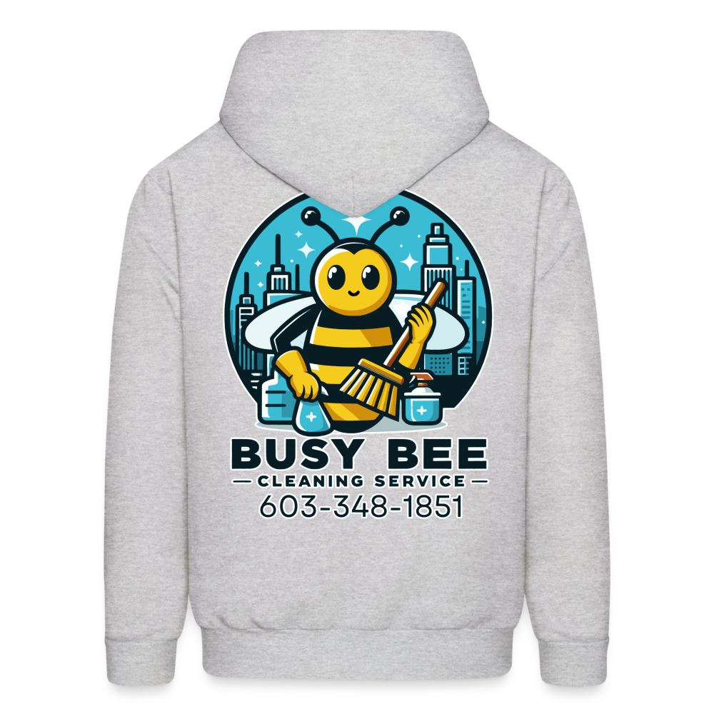 Busy Bee Cleaning Service | Business | Adult Hoodie - ash 