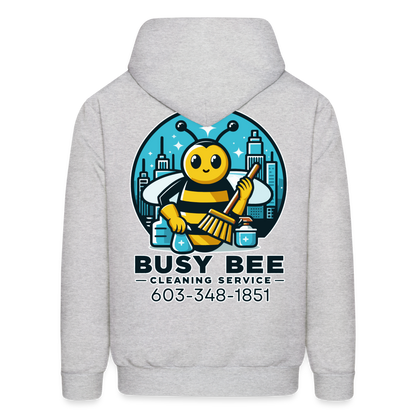 Busy Bee Cleaning Service | Business | Adult Hoodie - ash 