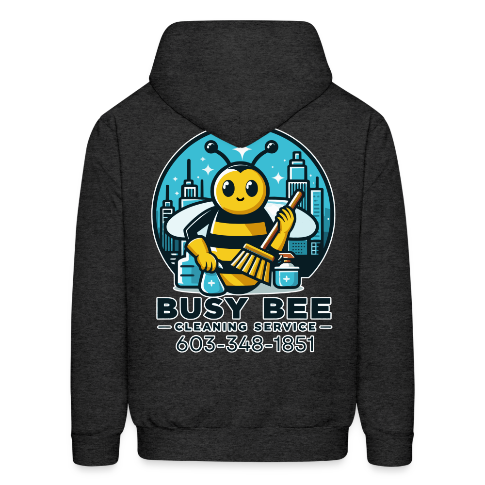 Busy Bee Cleaning Service | Business | Adult Hoodie - charcoal grey