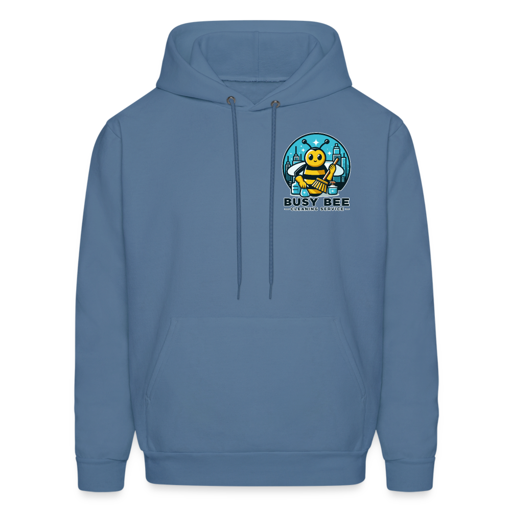 Busy Bee Cleaning Service | Business | Adult Hoodie - denim blue