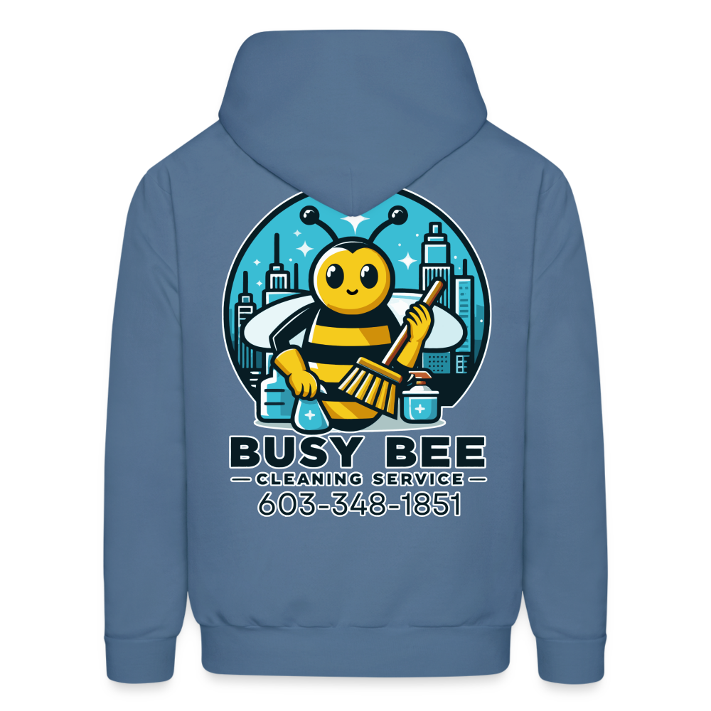 Busy Bee Cleaning Service | Business | Adult Hoodie - denim blue