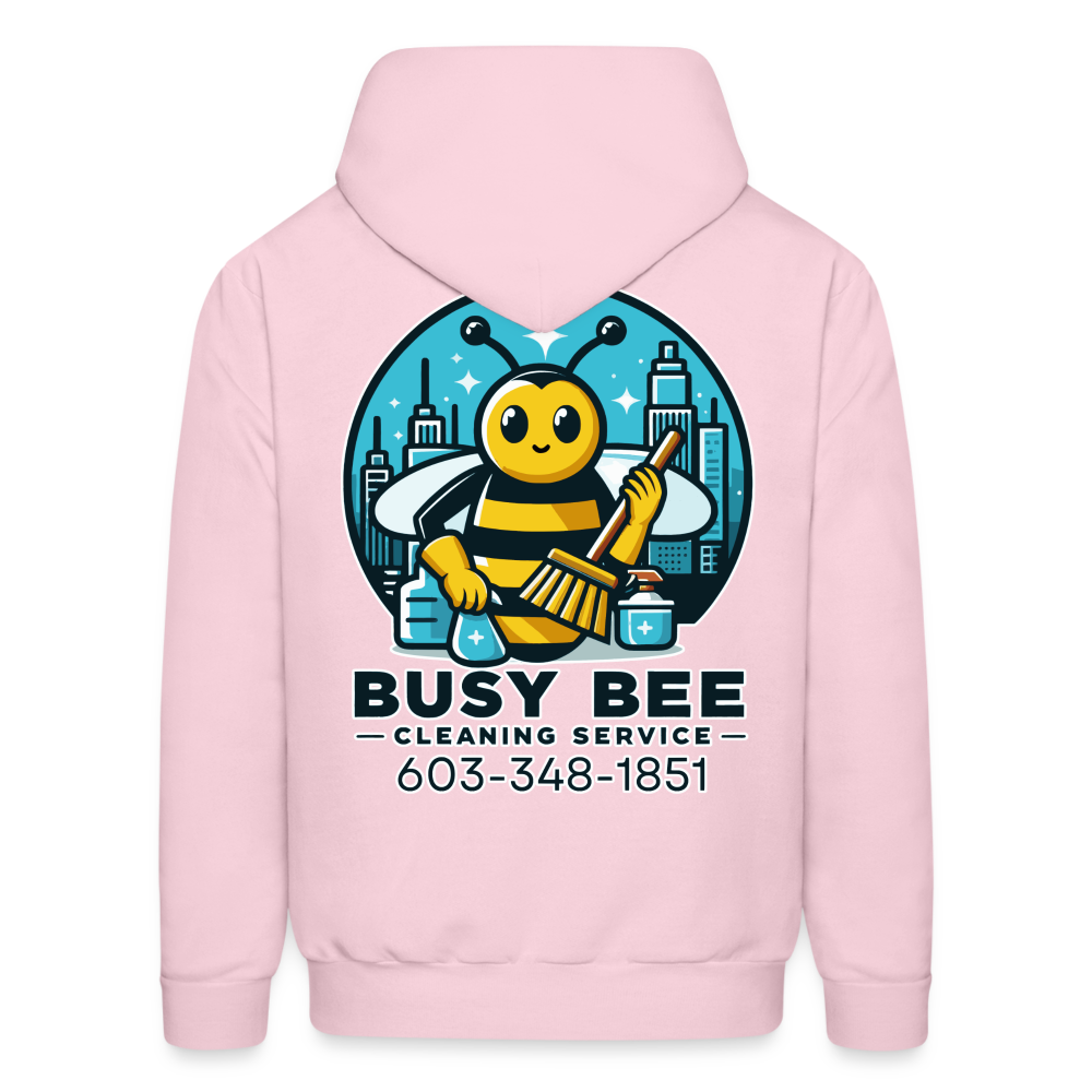 Busy Bee Cleaning Service | Business | Adult Hoodie - pale pink