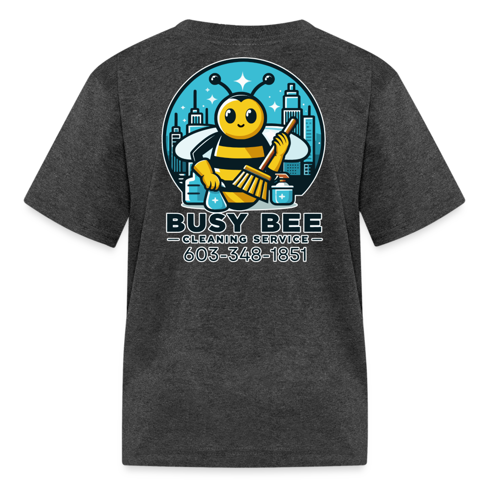 Busy Bee Cleaning Service | Business | Youth T-Shirt - heather black