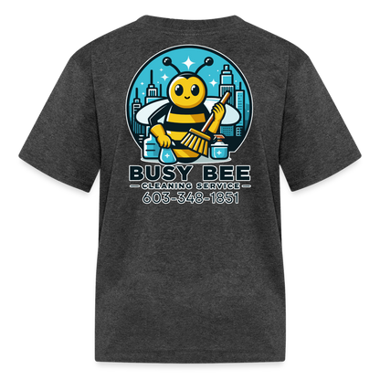 Busy Bee Cleaning Service | Business | Youth T-Shirt - heather black