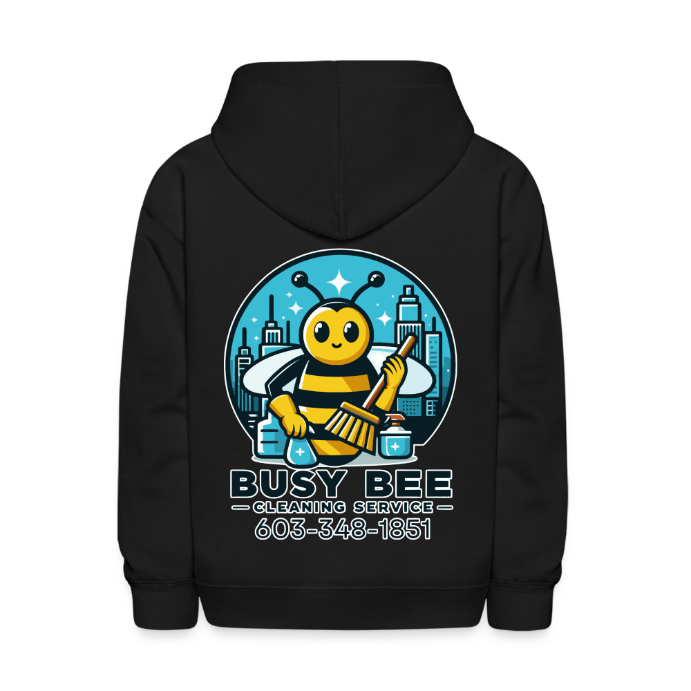 Busy Bee Cleaning Service | Business | Youth Hoodie - black