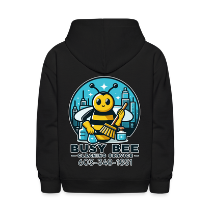 Busy Bee Cleaning Service | Business | Youth Hoodie - black