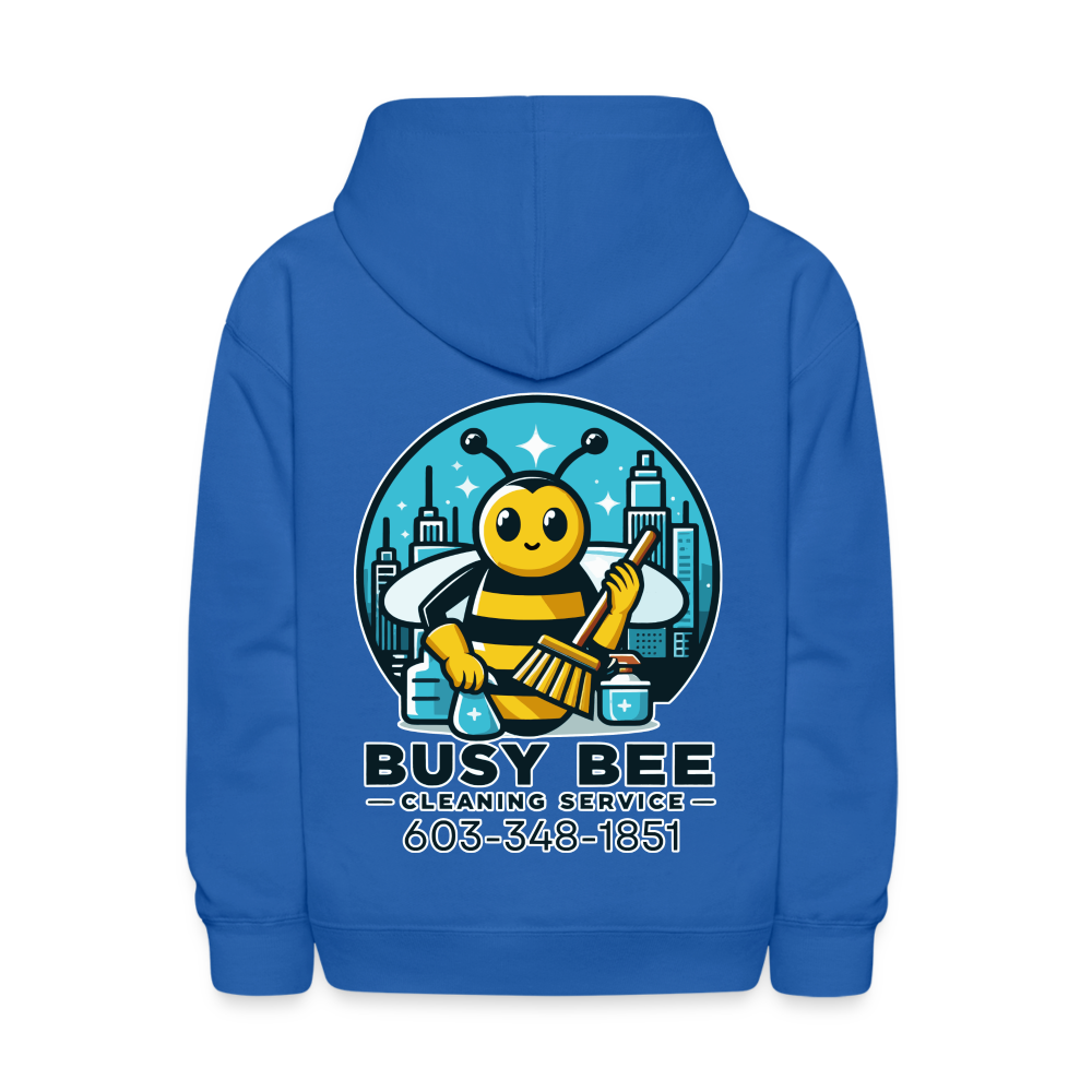 Busy Bee Cleaning Service | Business | Youth Hoodie - royal blue