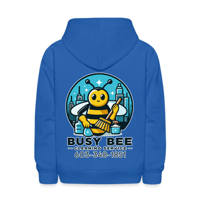 Busy Bee Cleaning Service | Business | Youth Hoodie - royal blue