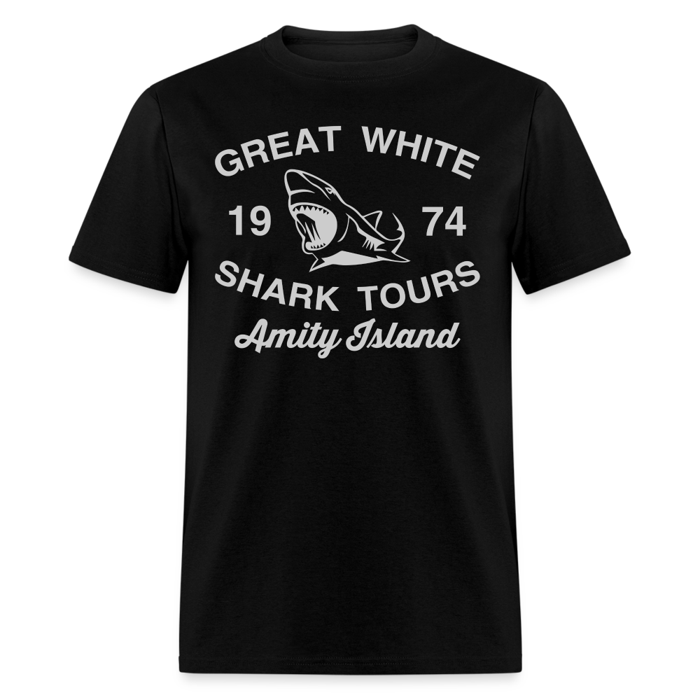 Amity Island Movie Shirt | Great White Shark Tours - black