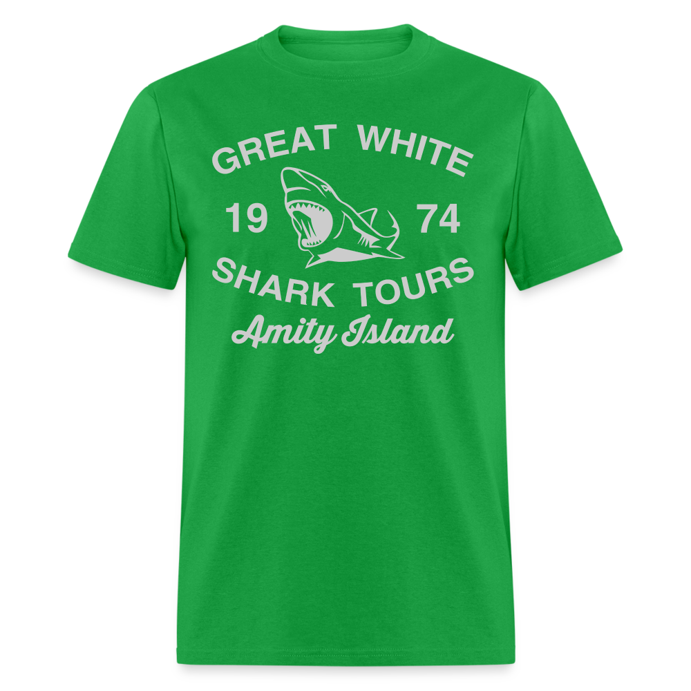 Amity Island Movie Shirt | Great White Shark Tours - bright green