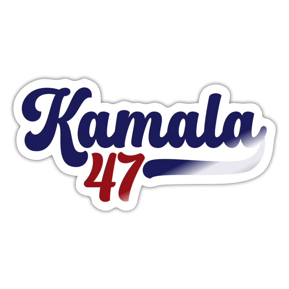 Kamala 47 Sticker | Vintage Inspired Political Sticker - white glossy