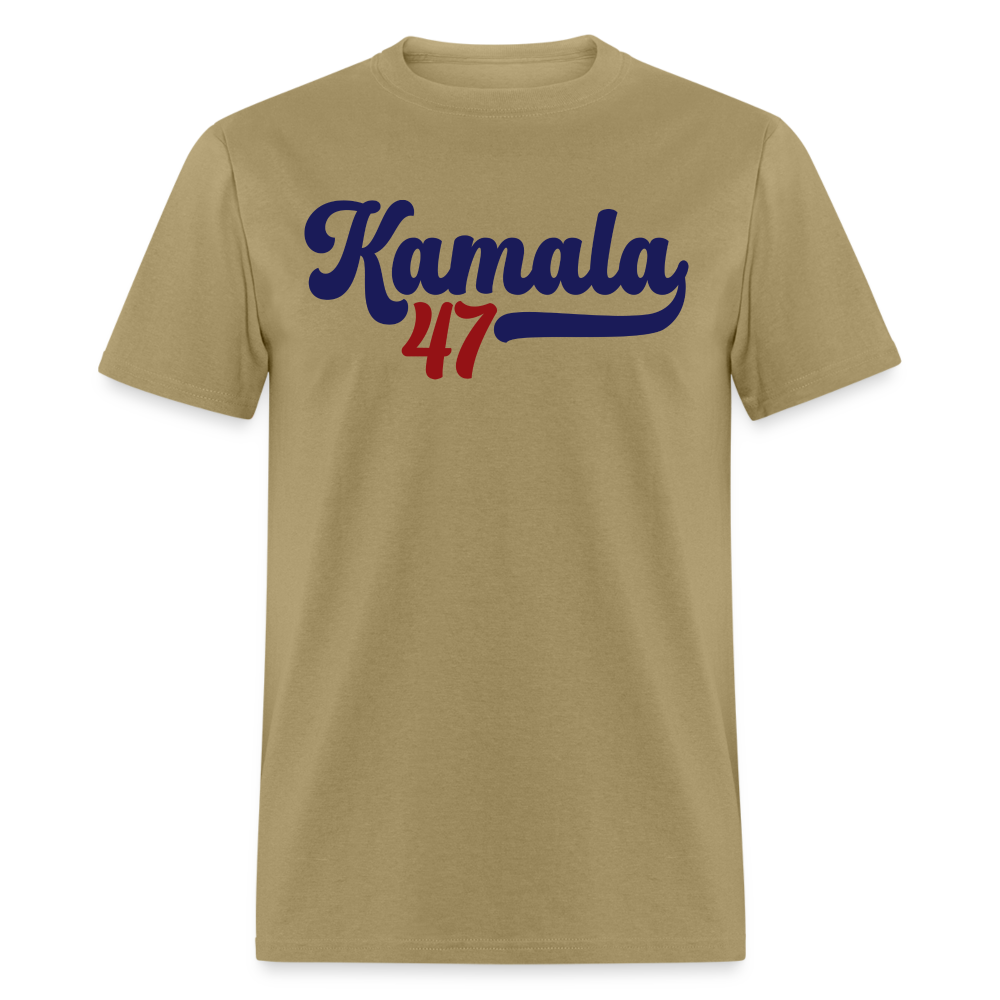 Kamala 47 T-Shirt | Vintage Inspired Political Campaign Tee | Adult Shirt - khaki