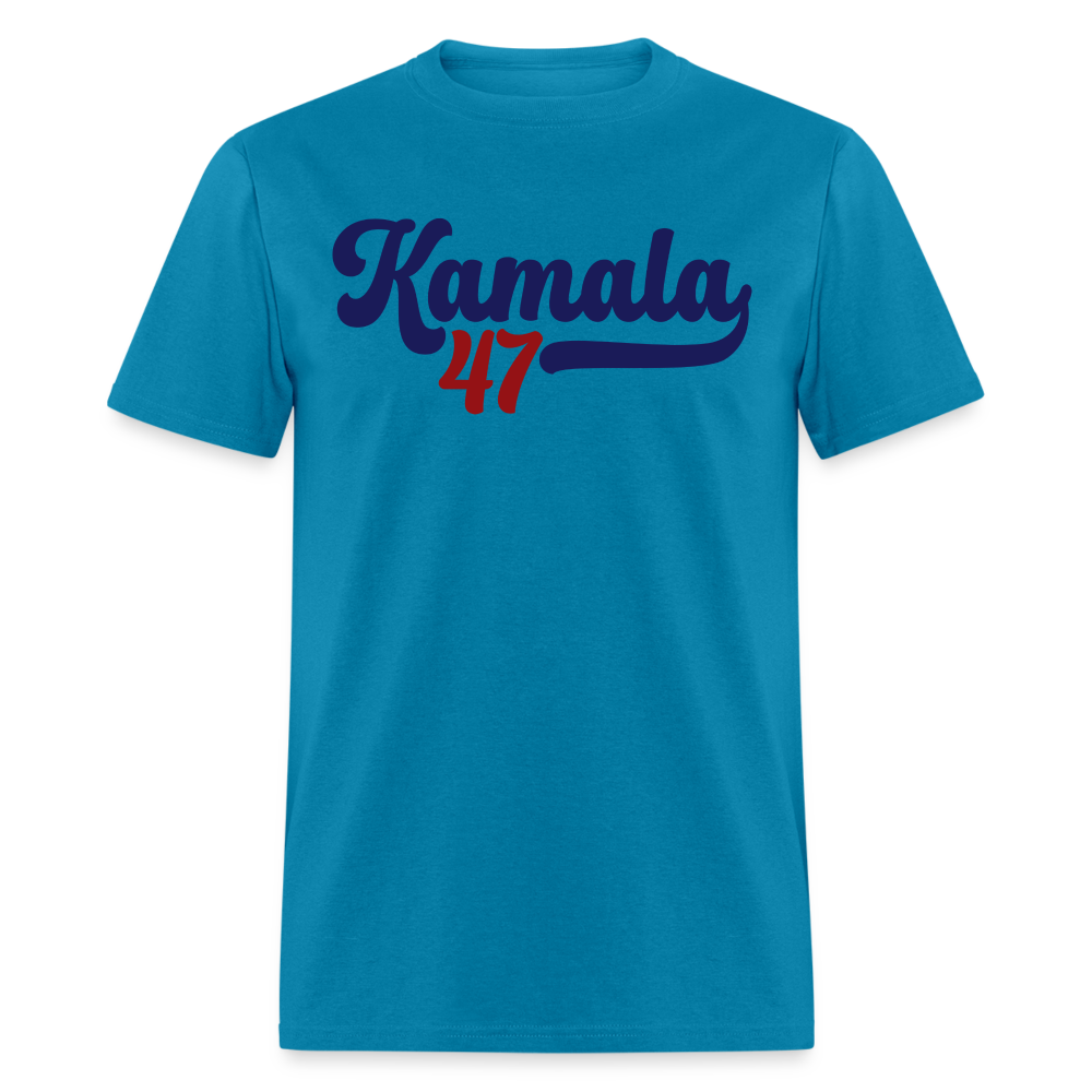 Kamala 47 T-Shirt | Vintage Inspired Political Campaign Tee | Adult Shirt - turquoise