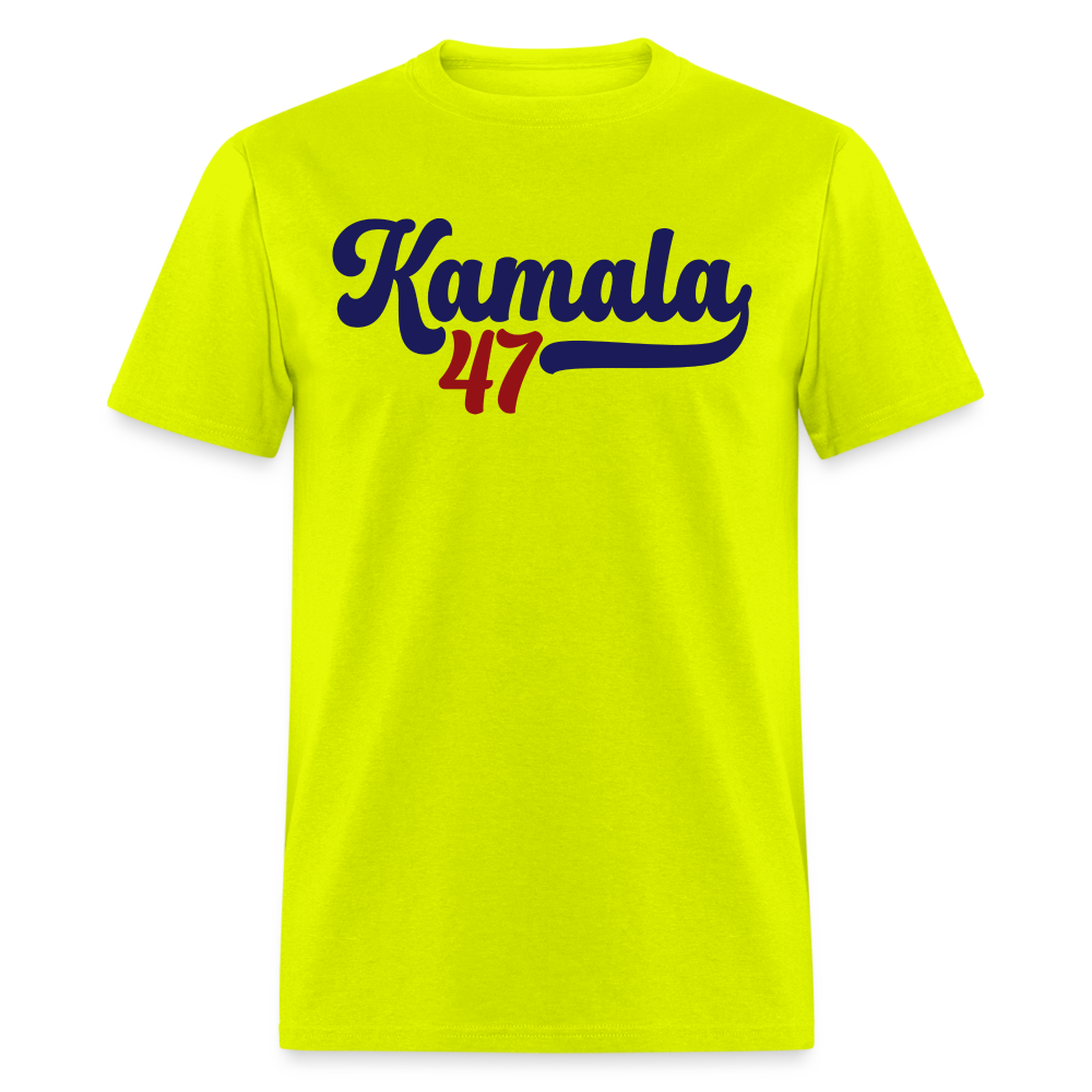 Kamala 47 T-Shirt | Vintage Inspired Political Campaign Tee | Adult Shirt - safety green