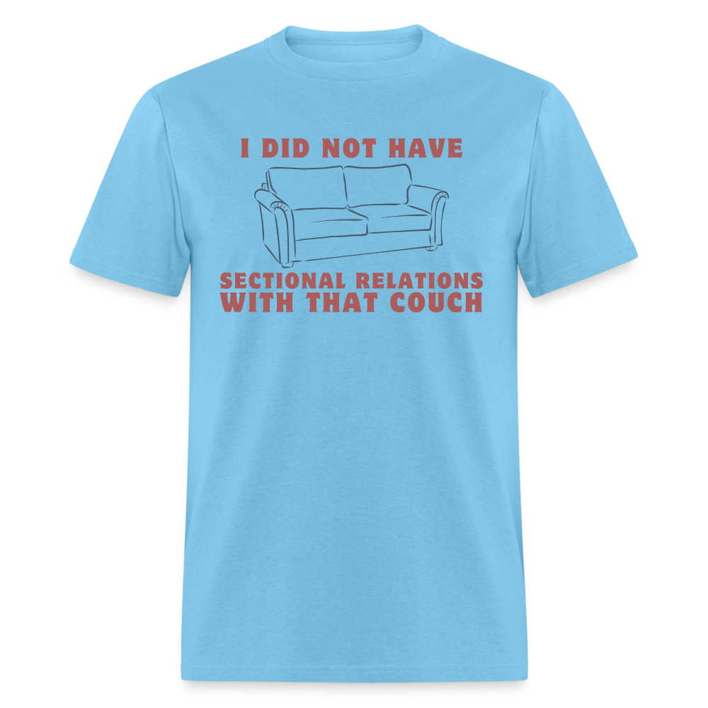 I Did Not Have Sectional Relations With That Couch Adult Tee | JD Vance Parody - aquatic blue